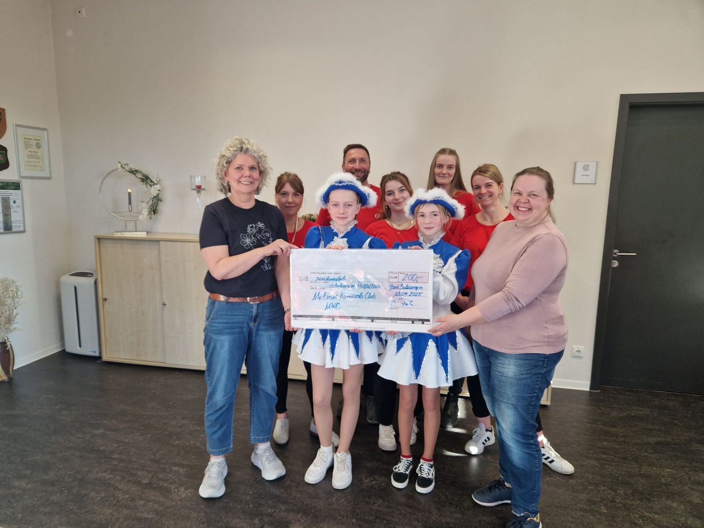 Spende 200,00 Euro / Merkerser Karnevals Club